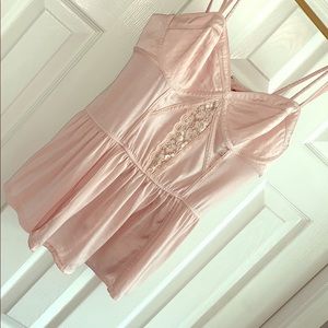 VS Pink peplum tank top